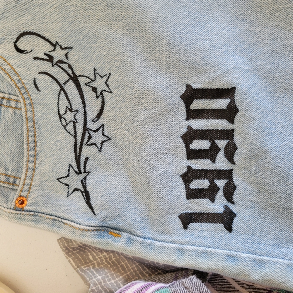 S.O.N.G. Timeless Shorts Denim High Rise Light Wash Mom Shorts Size 11/30 - Picture 7 of 8